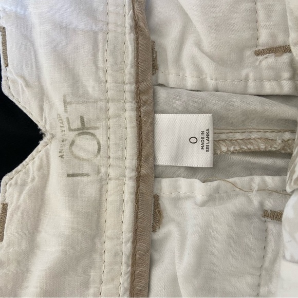 EUC | Ann Taylor LOFT women’s patterned chino shorts — size 0 - Picture 5 of 6